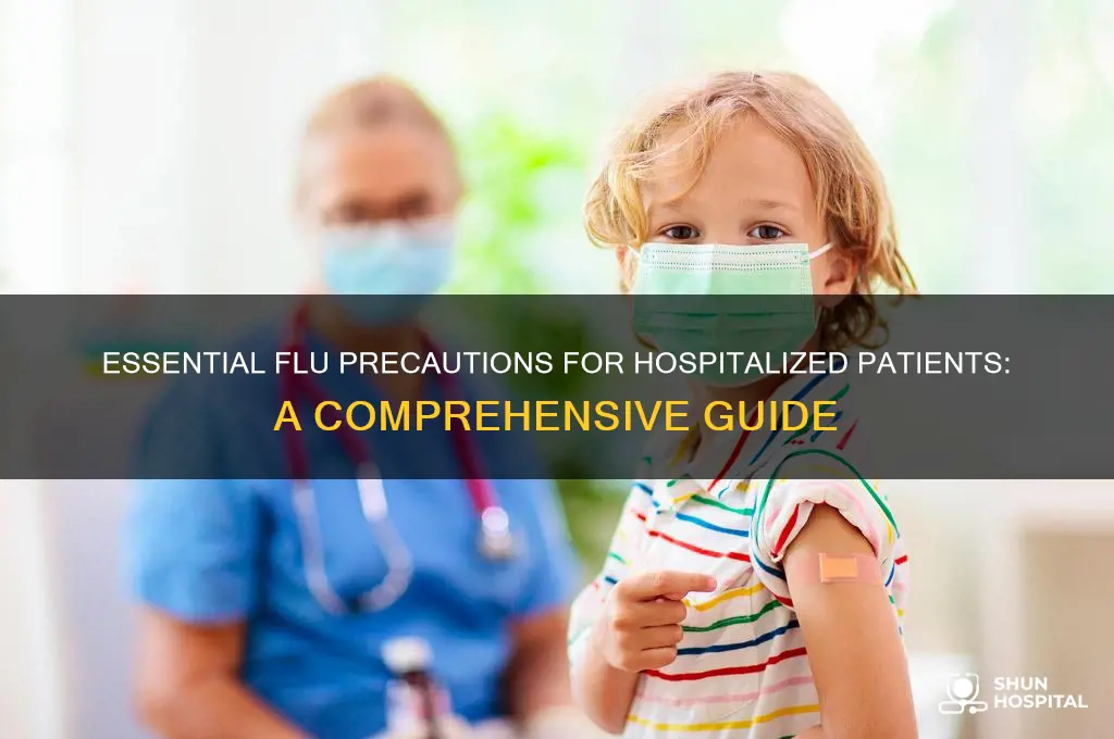 what is required for flu precautions while being hospitalized