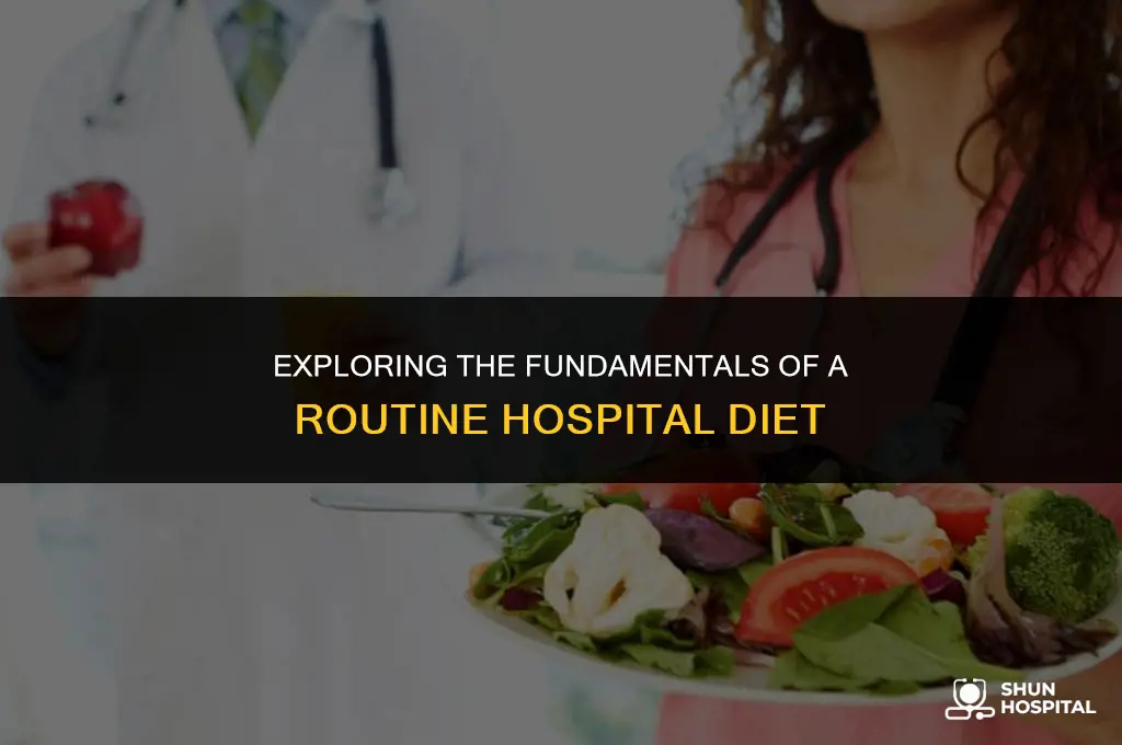 what is routine hospital diet