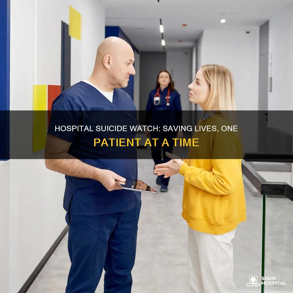 what is suicide watch at a hospital