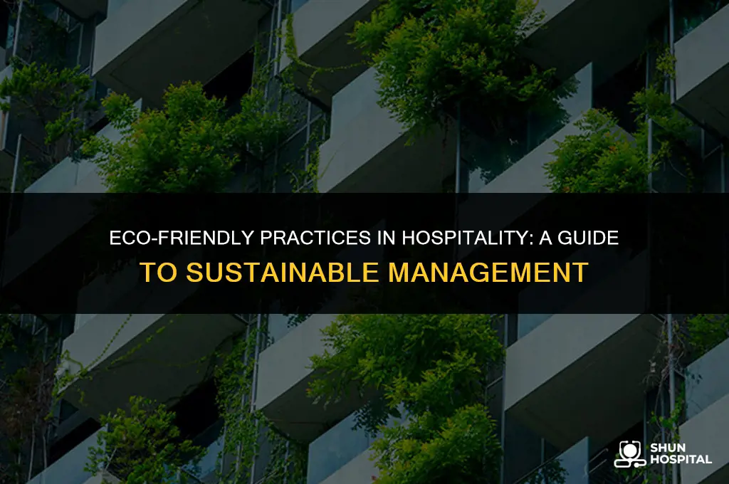 what is sustainable hospitality management