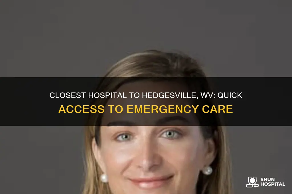 what is th closest hospital to hedgesville w va