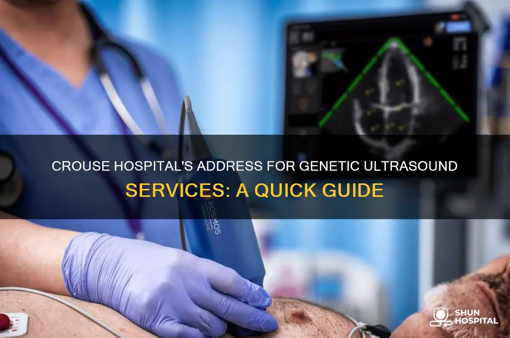 what is the address for crouse hospital for gendical ultrasound