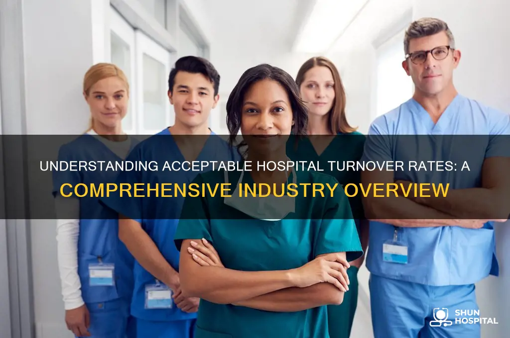 what is the average acceptable turnover rate for hospitals