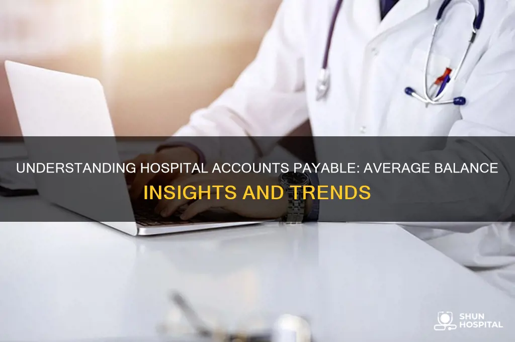 what is the average accounts payable balance for a hospital