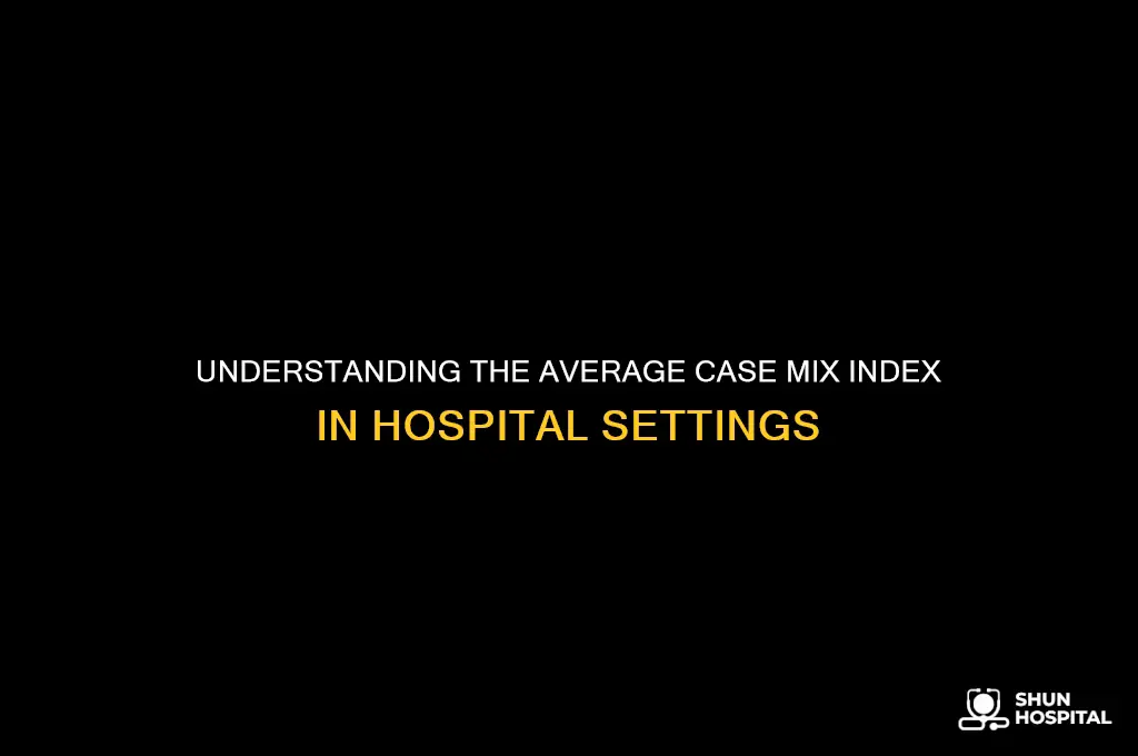 what is the average case mix index for a hospital