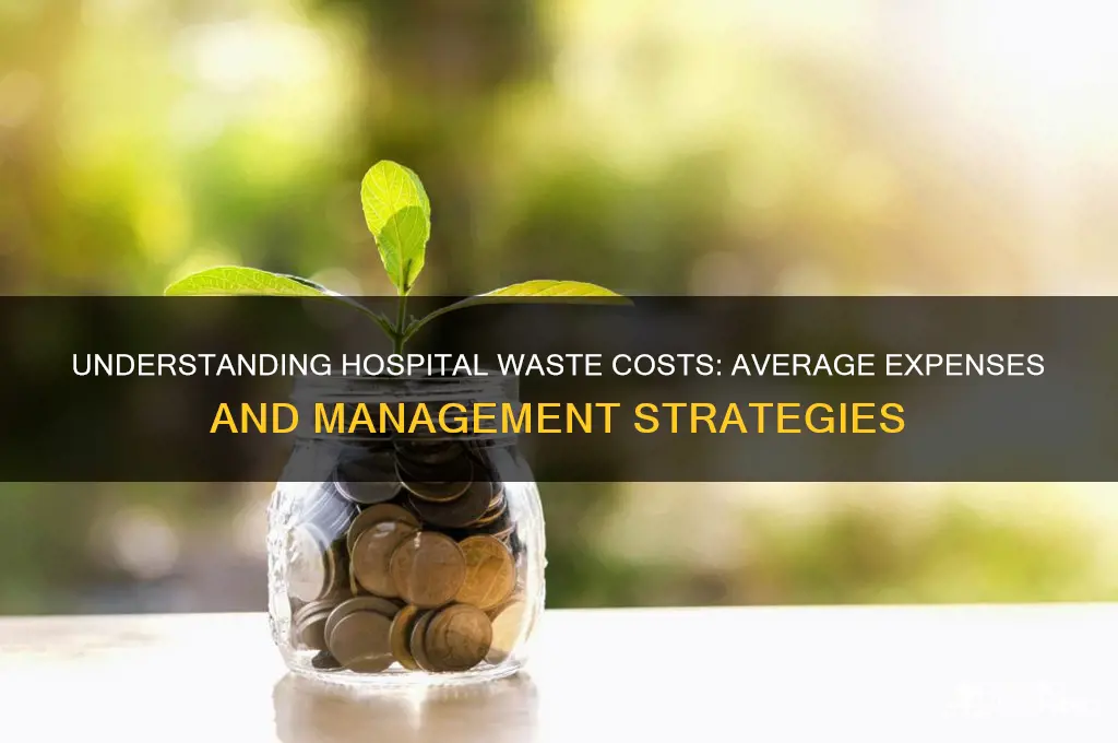 what is the average cost of waste in a hospital
