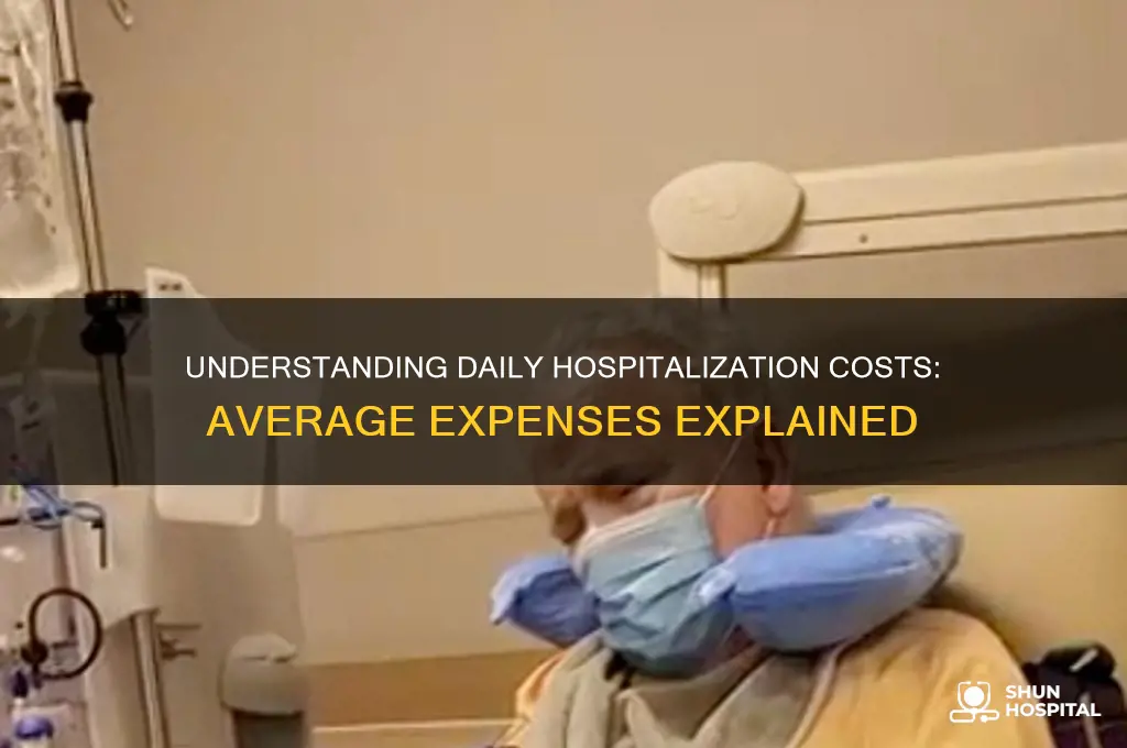 what is the average cost per day for hospitalization