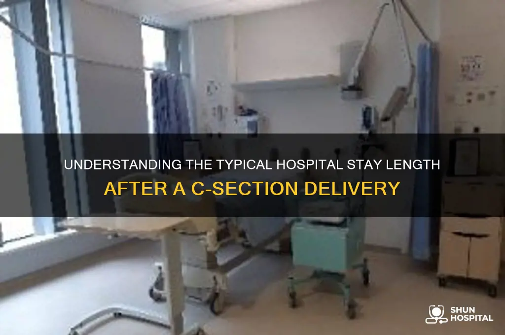 what is the average hospital stay after a c section