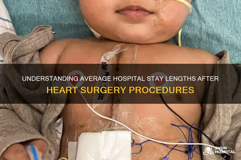 what is the average hospital stay for heart surgery