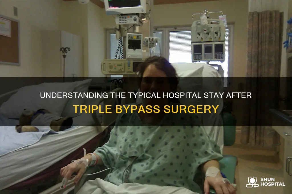 what is the average hospital stay for triple bypass surgery