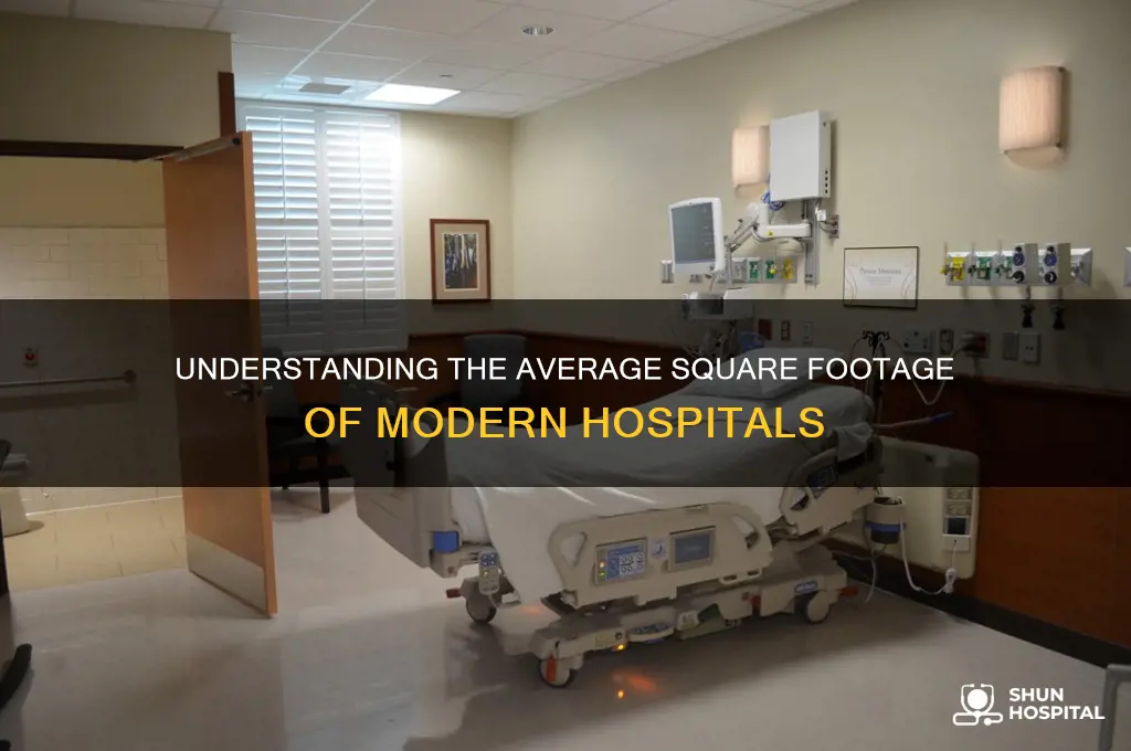 what is the average square footage of a hospital