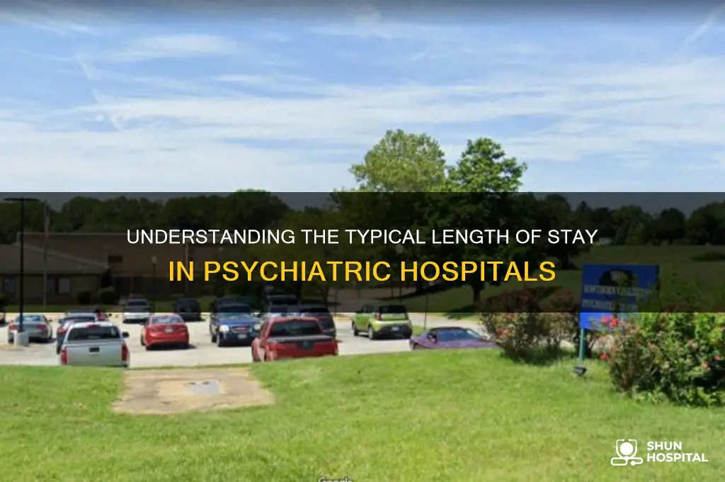 what is the average stay in a psychiatric hospital