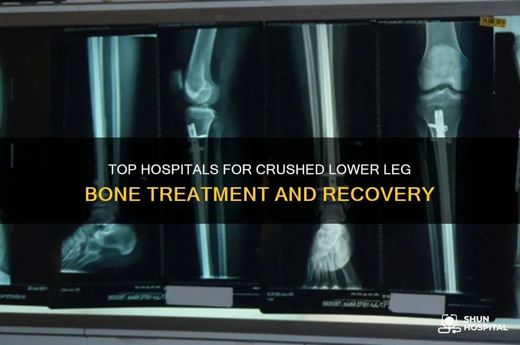 what is the best hospital for crushed lower leg bones