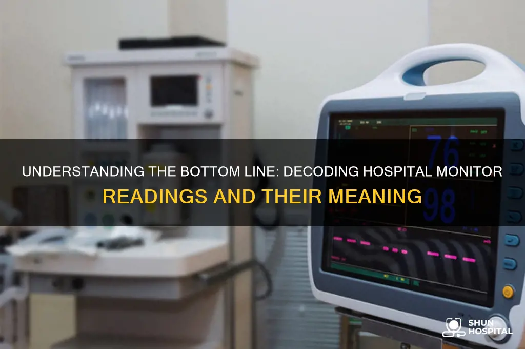 what is the bottom line on a hospital monitor