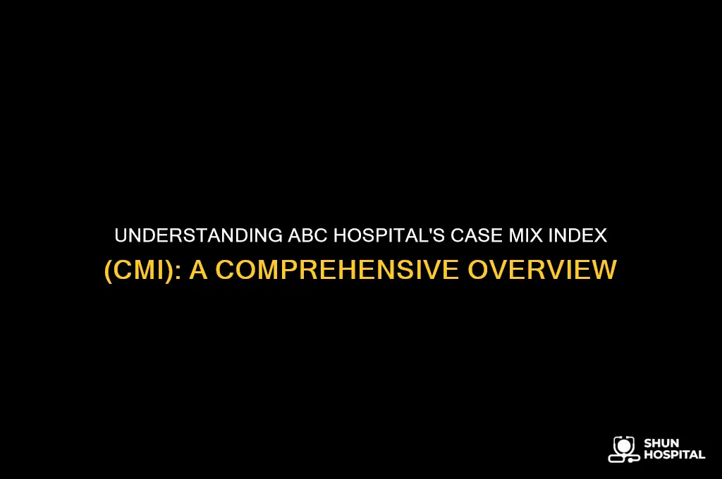 what is the case mix index cmi for abc hospital