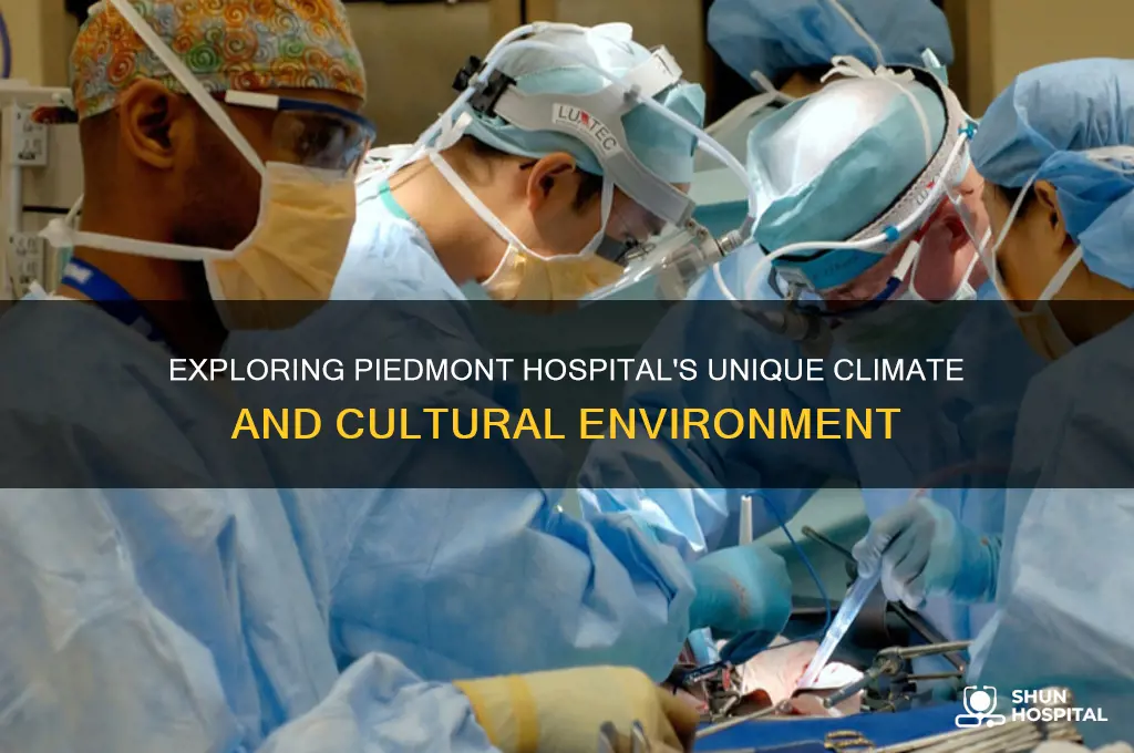 what is the climate and culture of piedmont hospital