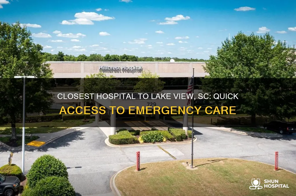 what is the closest hospital to lake view sc