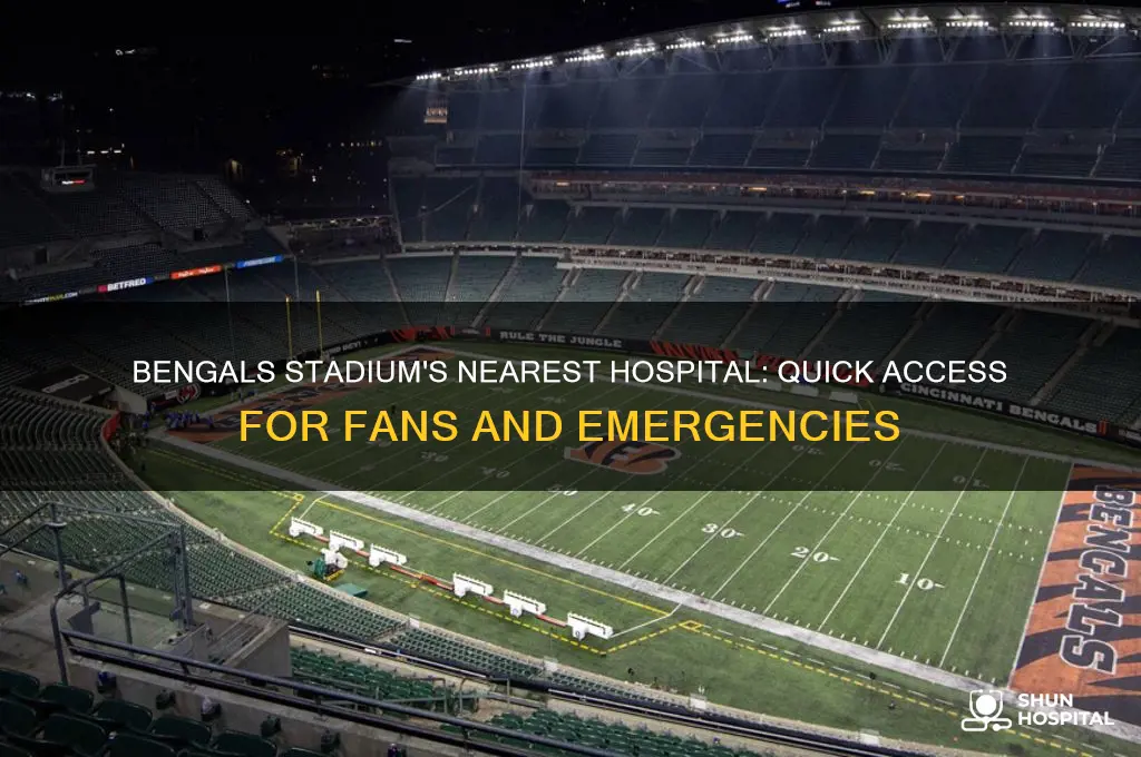 what is the closest hospital to the bengals stadium