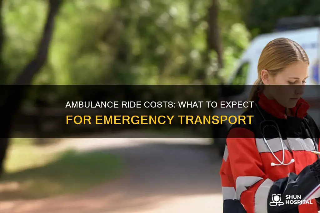 what is the cost of an ambulance ride to hospital