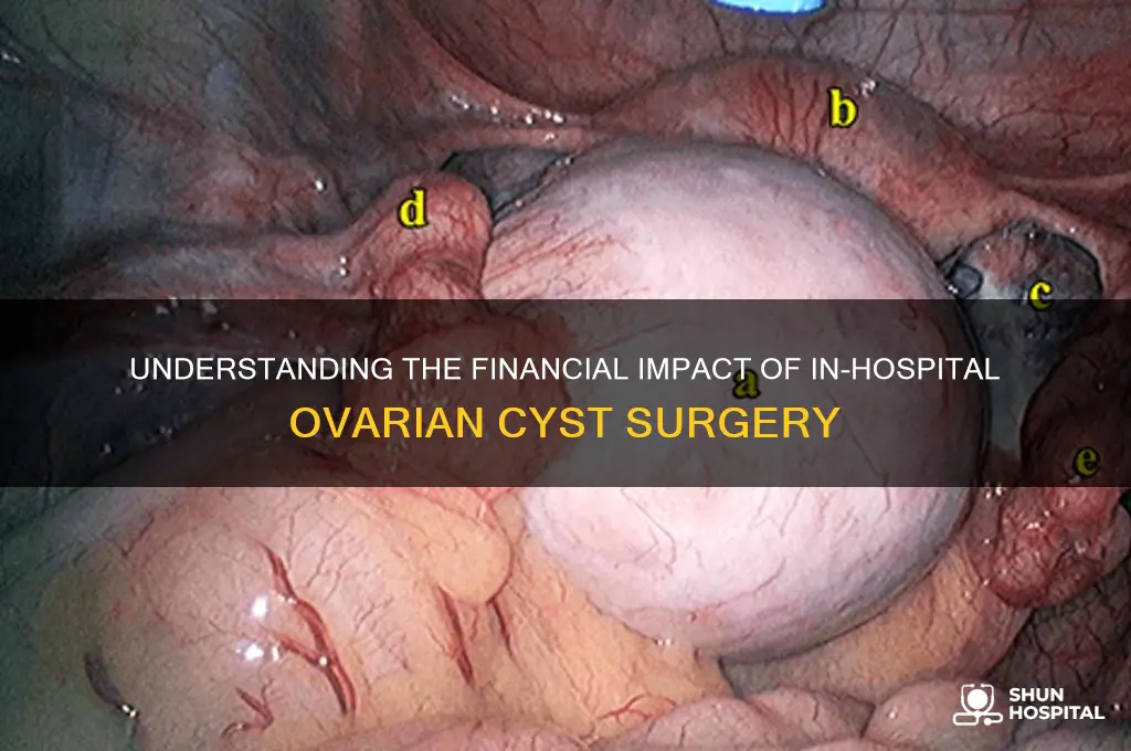 what is the cost of in hospital ovarian cyst surgery