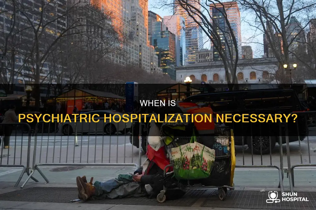 what is the criteria for psychiatric hospitalization