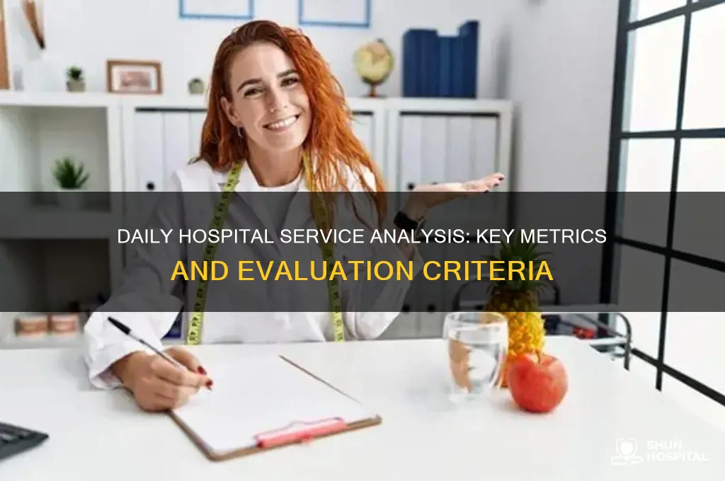 what is the daily analysis of hospital service based on