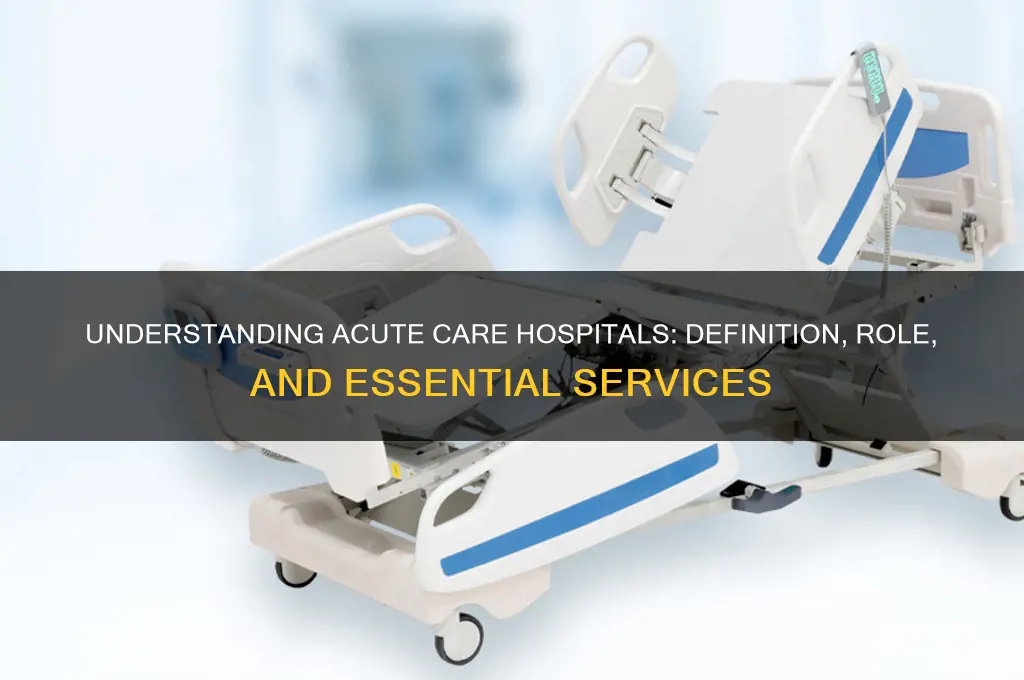 what is the definition of an acute care hospital