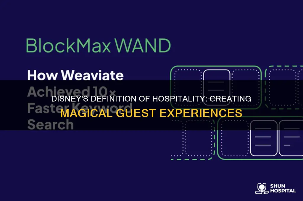 what is the definition of hospitality acording to disney