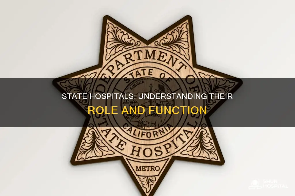 what is the department of state hospitals