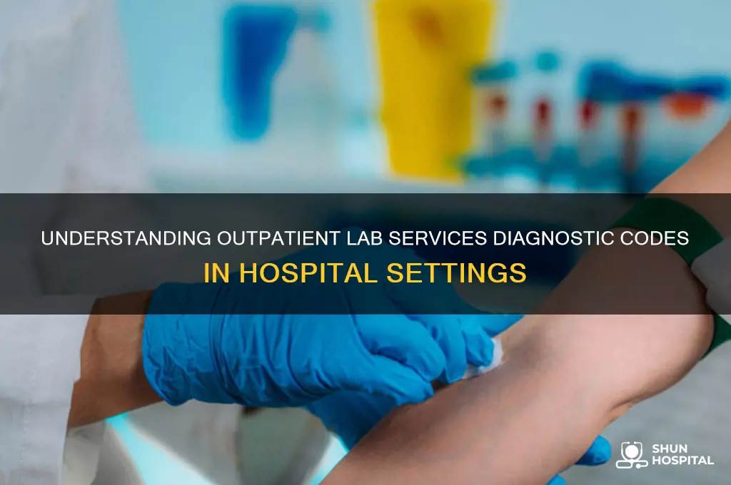 what is the diagnostic code for outpatient lab services-hospital
