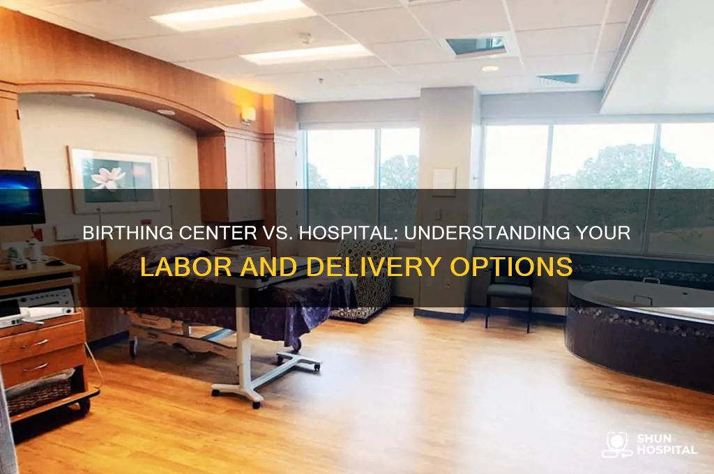 what is the difference between a birthing center and hospital