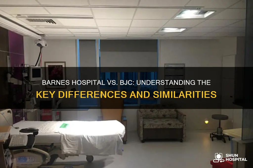 what is the difference between barnes hospital and bjc