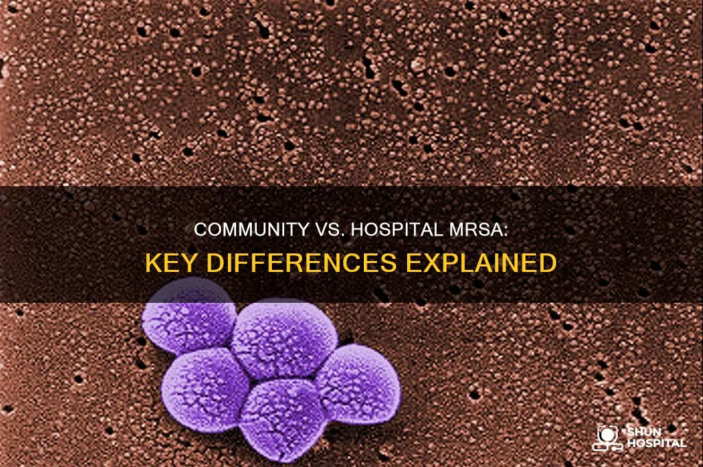what is the difference between community-associated and hospital-acquired mrsa