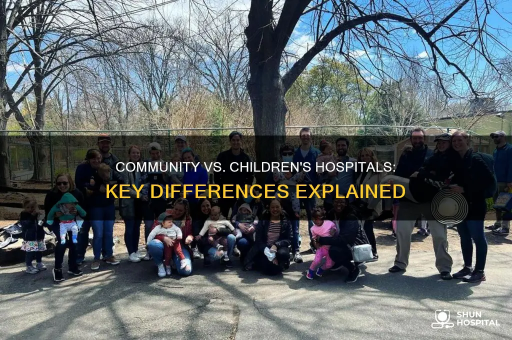 what is the difference between community hospital and childrens hospital