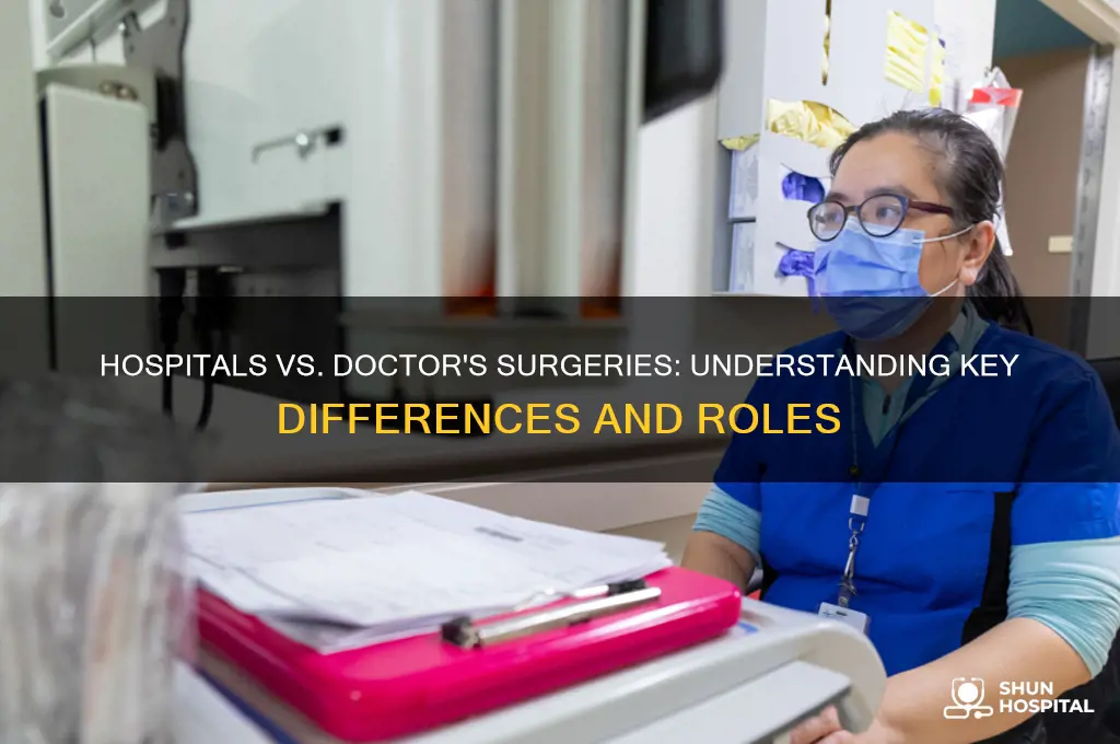 what is the difference between hospital and doctors surgery
