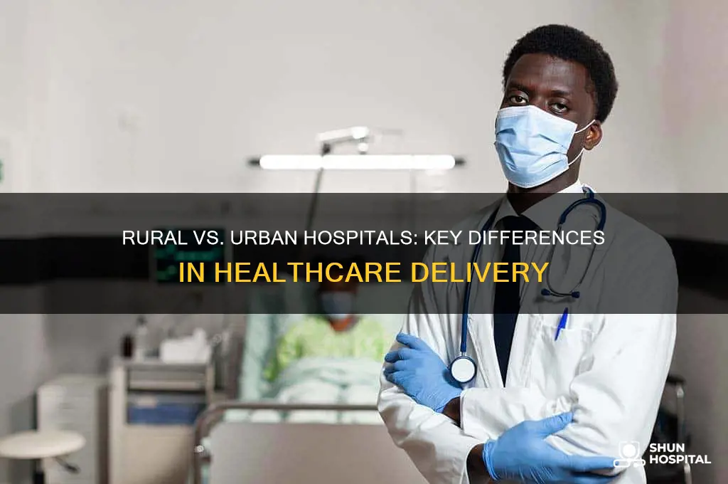 what is the difference between rural and urban hospitals