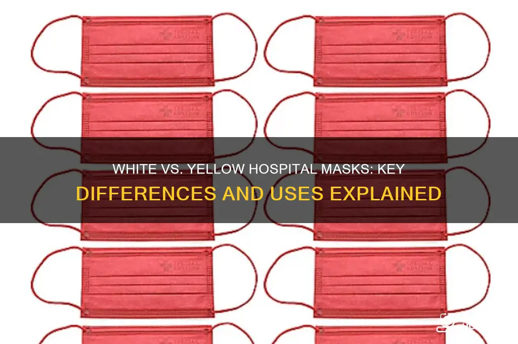 what is the difference between white and yellow hospital masks