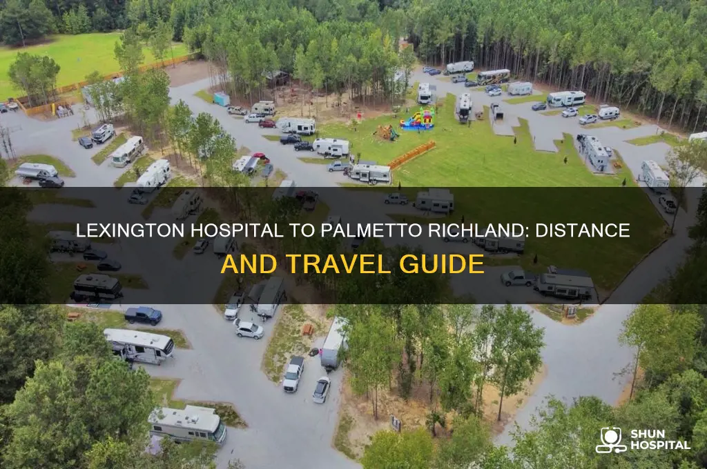 what is the distance between lexington hospital and palmetto richland