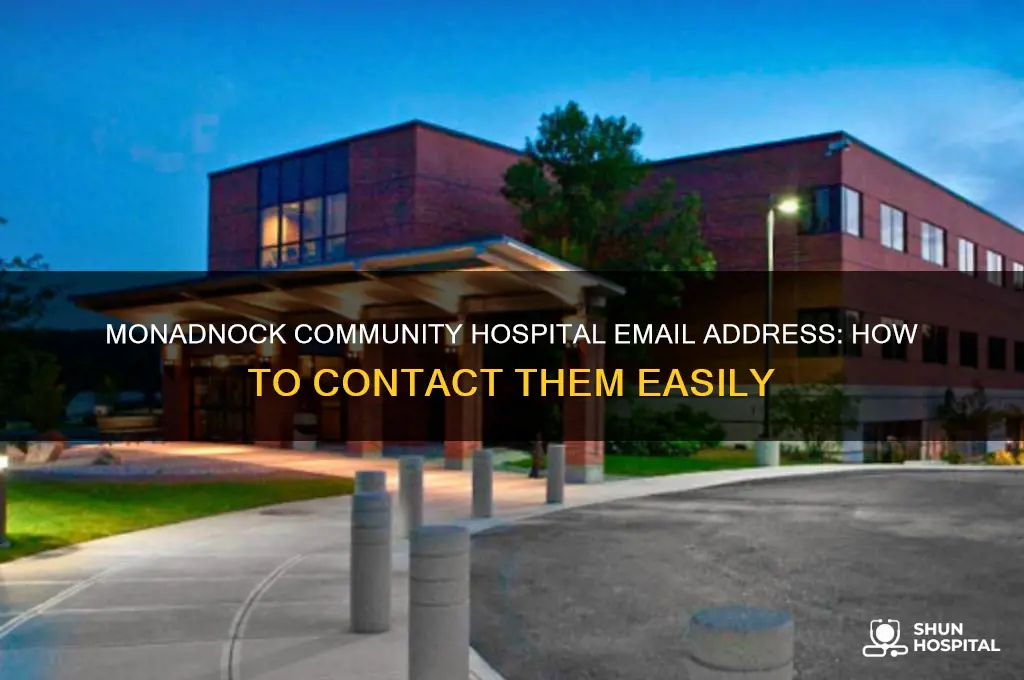 what is the email address for monadnock community hospital