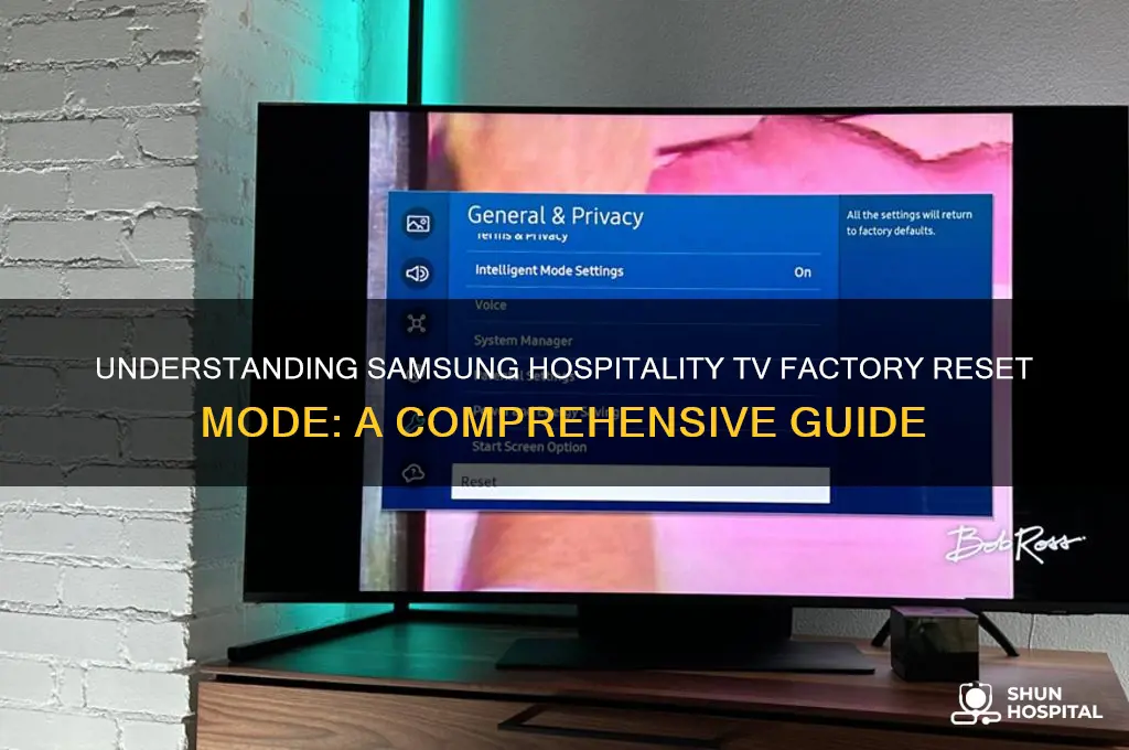 what is the factory reset mode for samsung hospitality tv