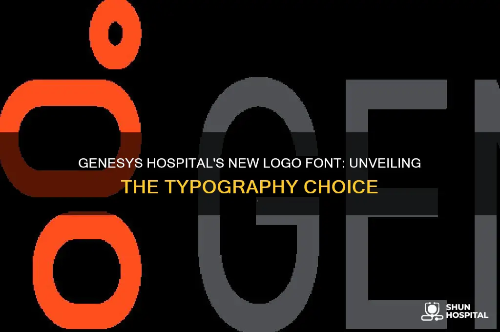what is the font for genesys hospital new logo