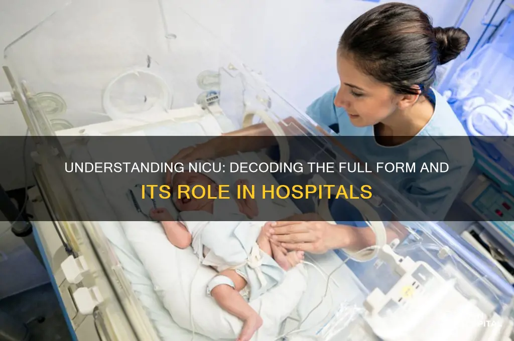 what is the full form of nicu in hospital