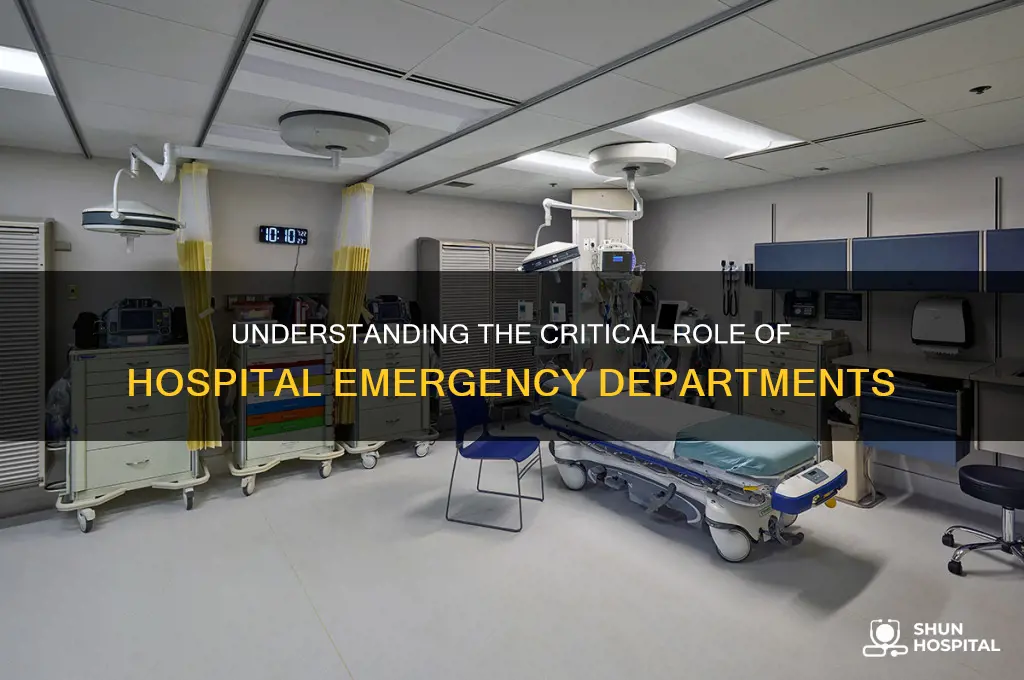 what is the function purpose of hospital emergency department