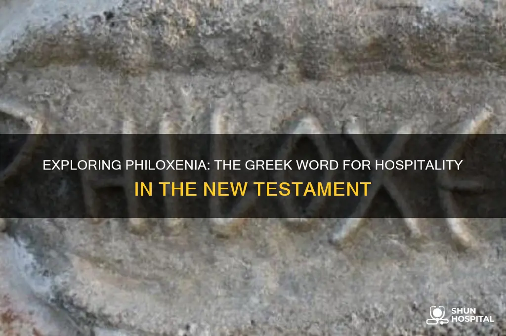what is the greek word for hospitality in the nt