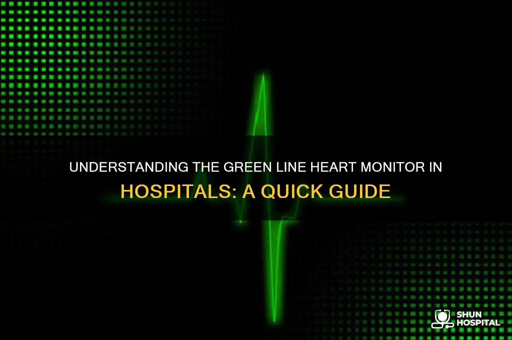 what is the green line heart thing in hospitals