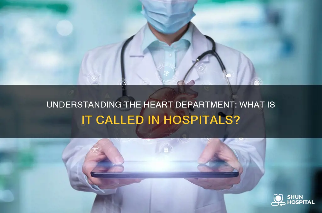 what is the heart deparment of a hospital called