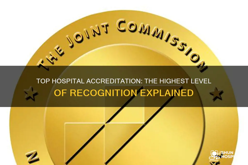 what is the highest level of recognition for a hospital