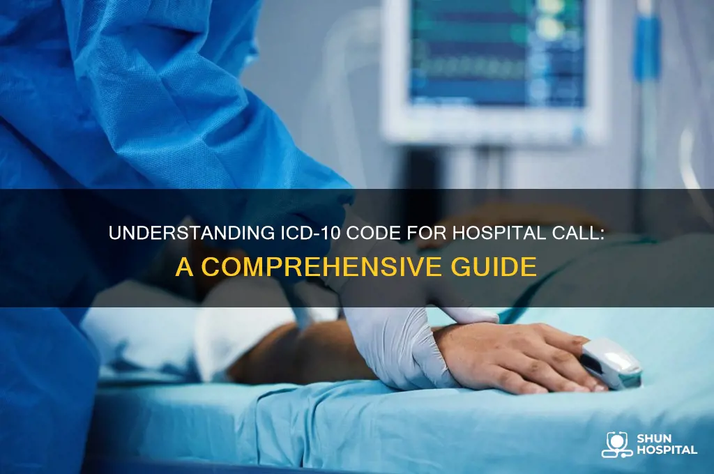 what is the icd 10 code for hospital call