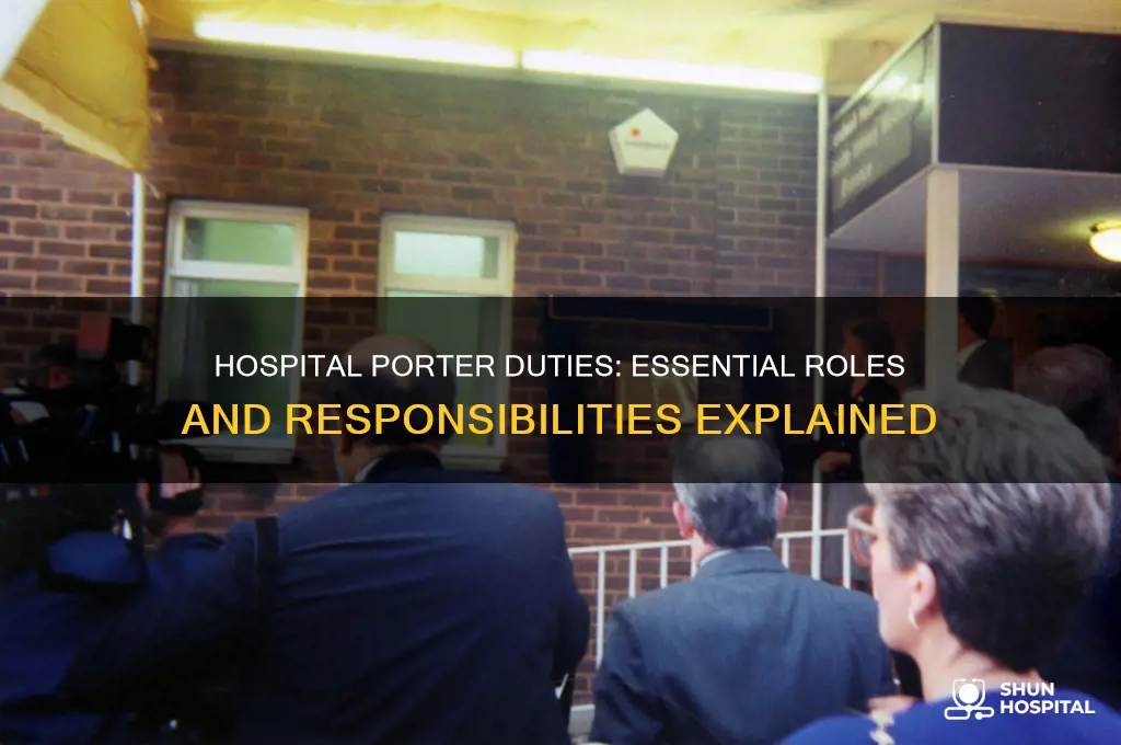 what is the job of a porter in hospital
