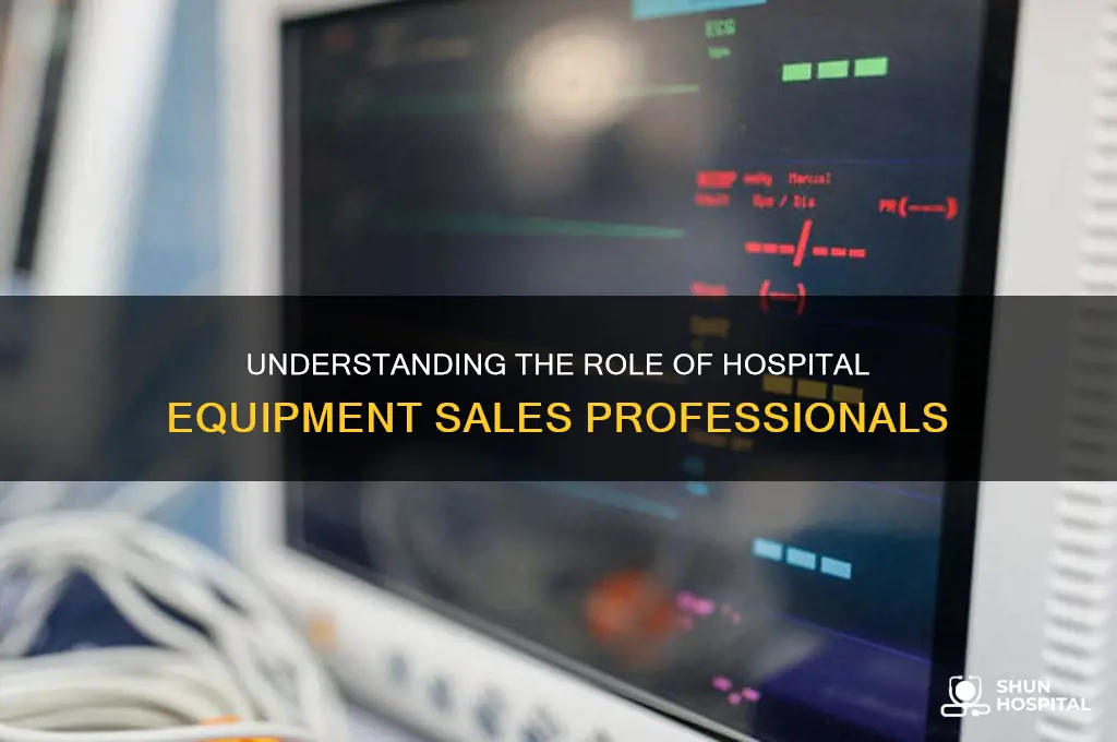 what is the job of those who sell hospital equipment